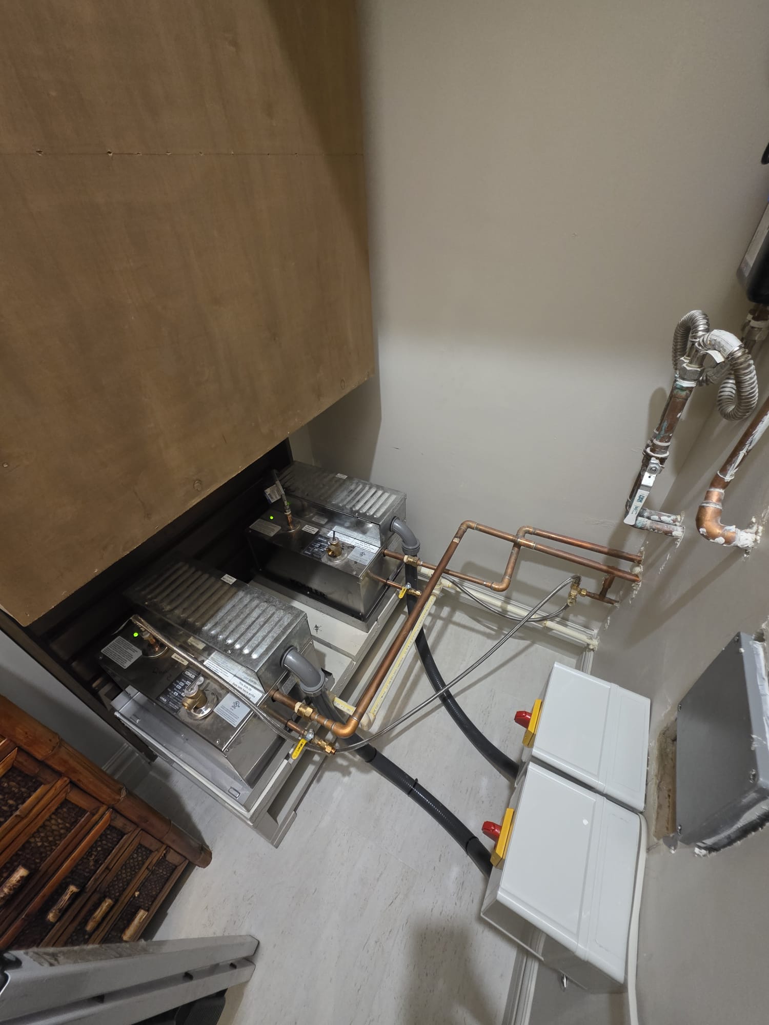 Residential electrical services installation.